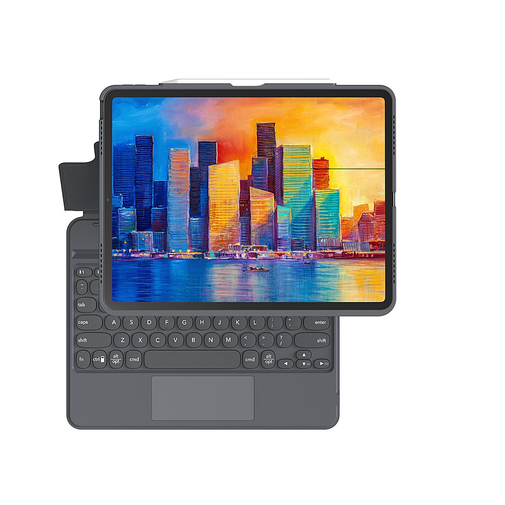 ZAGG | Pro Keys w/ Trackpad for iPad 12.9in 4th, 5th & 6th - Charcoal | Z-103409165