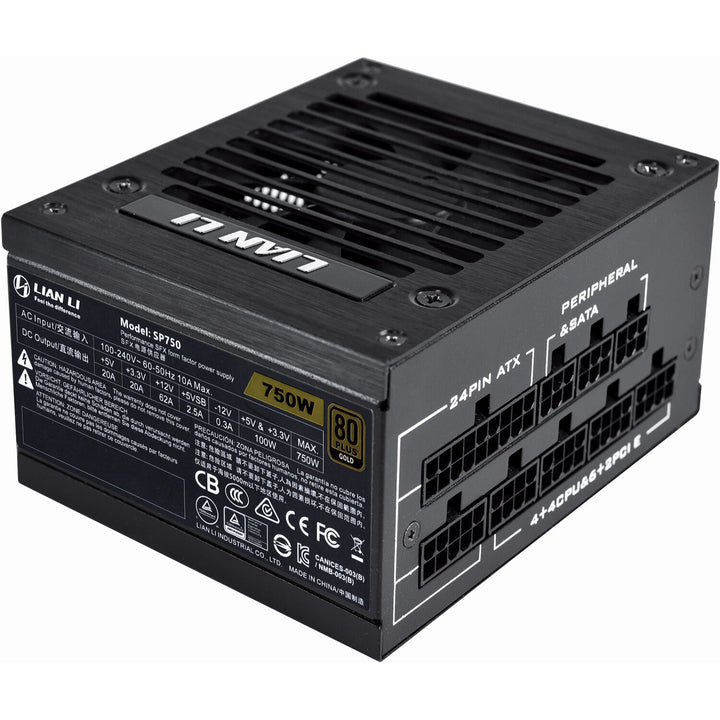 Lian-Li | Power Supply SFX SMALL FORM FACTOR 750W APFC 80+ GOLD 47Hz - 63Hz Full modular Black Retail | SP750