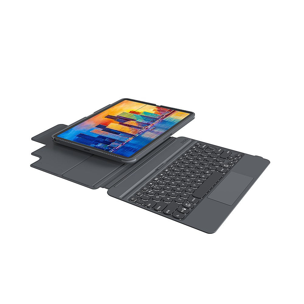ZAGG | Pro Keys w/ Trackpad for iPad 12.9in (3rd, 4th, 5th, 6th Gen) - Charcoal | Z-103409165