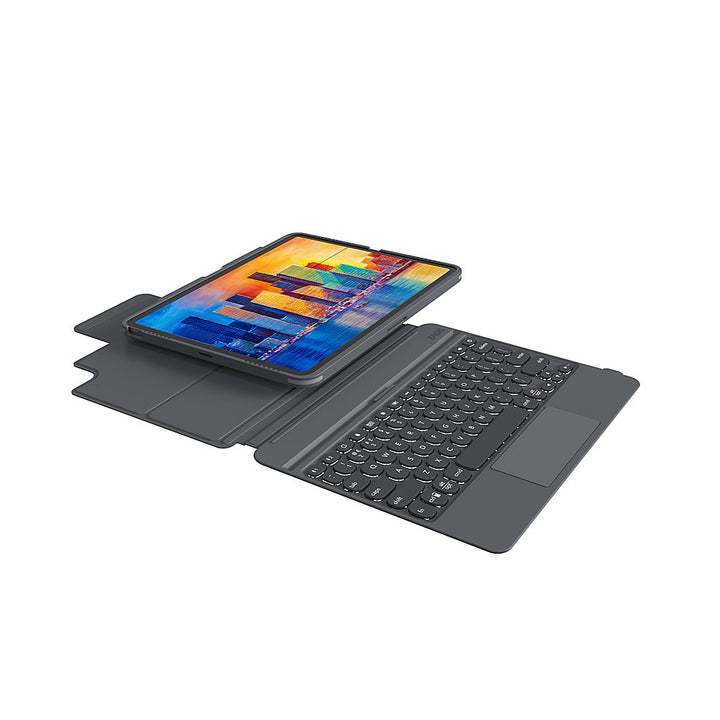 ZAGG | Pro Keys w/ Trackpad for iPad 12.9in (3rd, 4th, 5th, 6th Gen) - Charcoal | Z-103409165