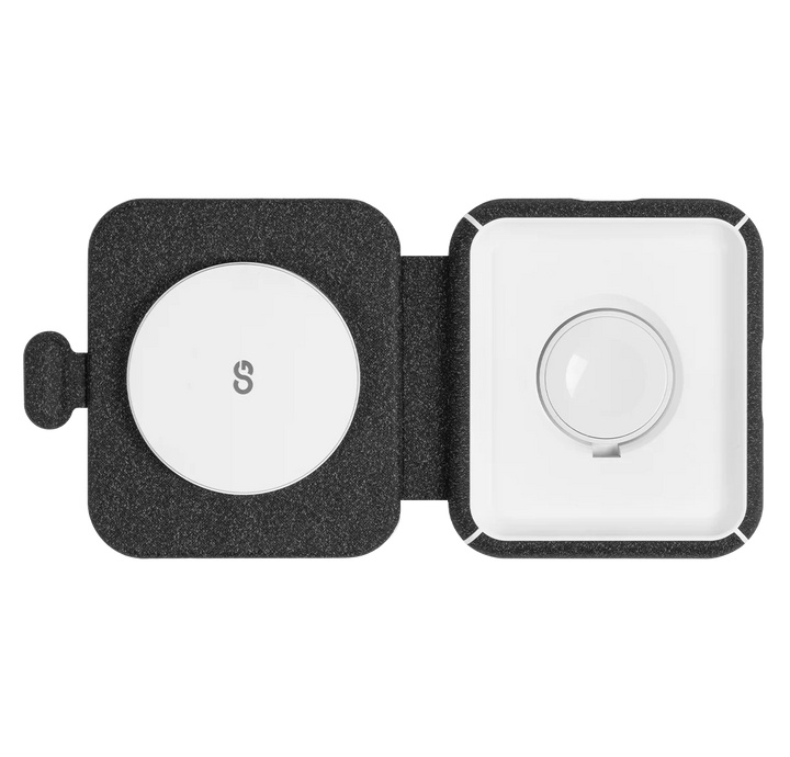 //// LOGiiX | Wireless Travel Pad Duo 15W - Charcoal Black | LGX-13559 | PROMO ENDS NED