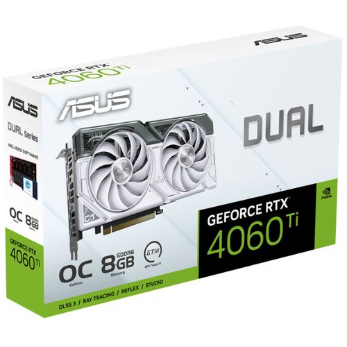 Asus | Video Card GeForce RTX 4060 White OC 8G GDDR6 256B | DUAL