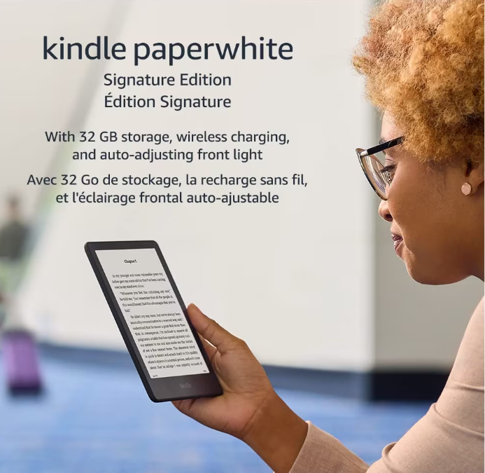 Amazon | Kindle Paperwhite 32GB Signature Edition 6.8" Digital eReader - Black | 53-026458