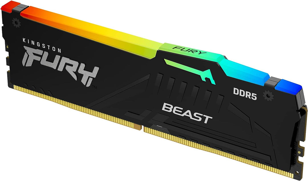 Kingston | 16GB 5600MHz DDR5 CL36 UDIMM FURY Beast - Black RGB | KF556C36BBEA-16