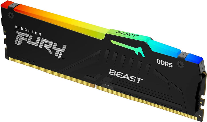 Kingston | 16GB 5600MHz DDR5 CL36 UDIMM FURY Beast - Black RGB | KF556C36BBEA-16