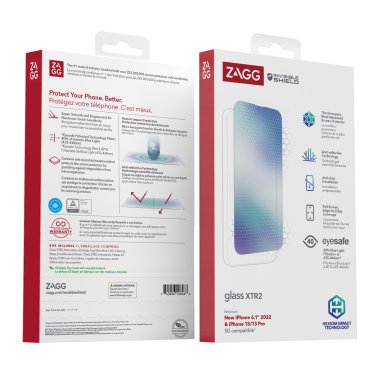 ZAGG | InvisibleShield Glass XTR2 Screen Protector iPhone 14/13/13 Pro | 15-10497