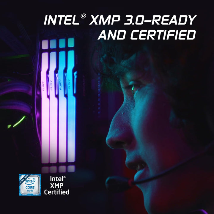 Kingston | Fury Beast RGB 32GB (2x16GB) 6000MT/s DDR5 CL36 Desktop Memory AMD Expo Plug N Play Kit of 2| KF560C36BBE2AK2-32