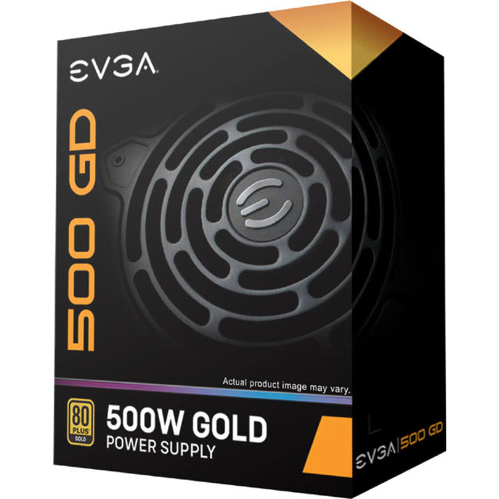 EVGA | Power Supply 500 GD 500W 80+GOLD 120mm Sleeve Bearing   EVGA PS | 100-GD-0500-V1 500 GD 500W 80+GOLD 120mm Sleeve Bearing 100-GD-0500-V1