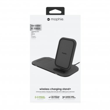 SO Mophie | Universal Wireless Charge Pad with Stand-Black | 401305840