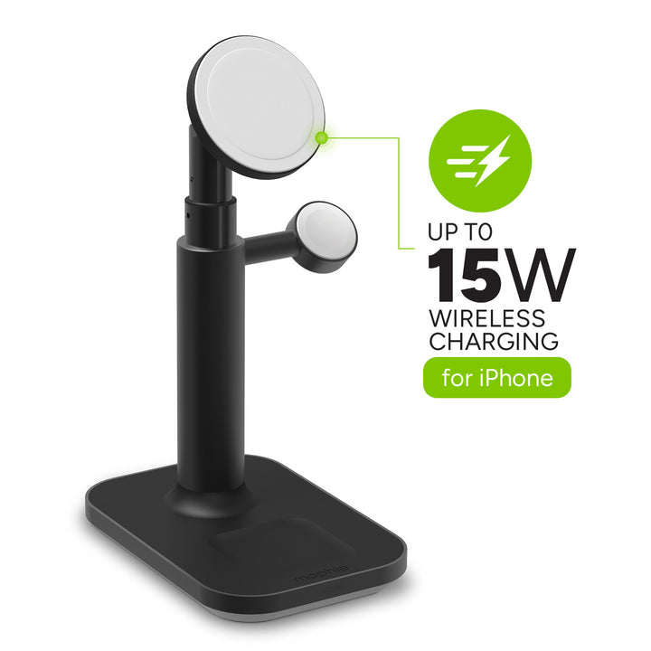 Mophie | Universal Wireless Magsafe 3-1 Extendable Stand - Black | 15-11915
