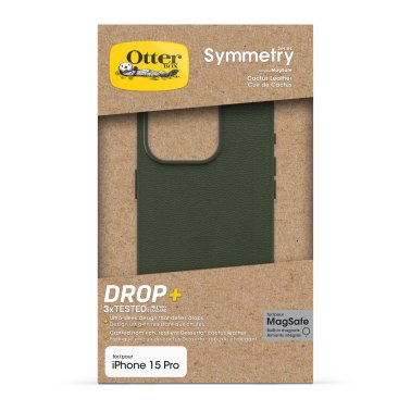 Otterbox | Symmetry Cactus Leather w/MagSafe Case iPhone 15 Pro - Green (Cactus Grove) | 15-12617