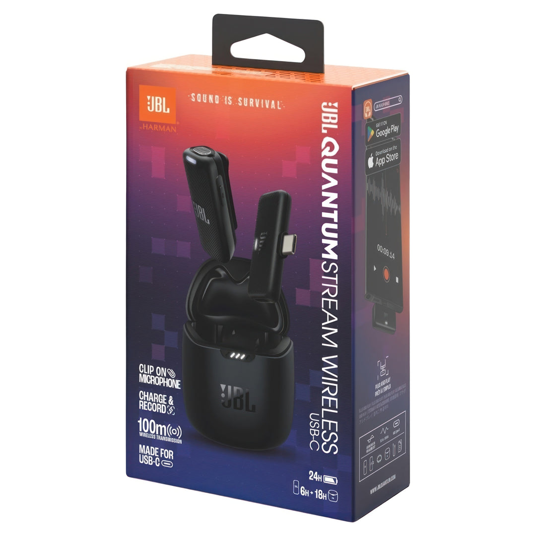 /// JBL | Quantum Stream Wireless - Clip-on Mic - Black | JBLSTRMWLUSBCBLKAM PROMO ENDS NED