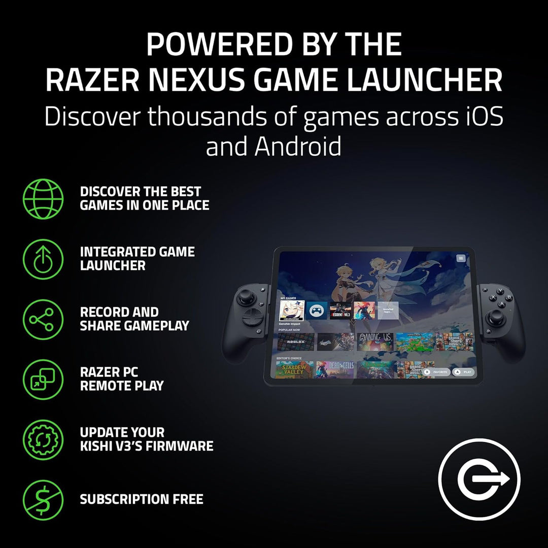 Razer | Kishi V3 Pro XL Gaming Controller for iPad & Android Tablets up to 13 | RZ06-05470100-R3U1