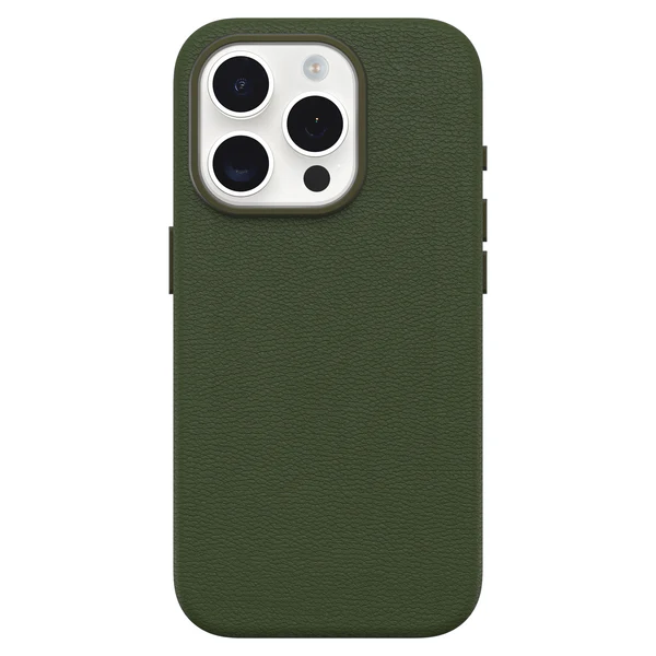 Otterbox | Symmetry Cactus Leather w/MagSafe Case iPhone 15 Pro - Green (Cactus Grove) | 15-12617