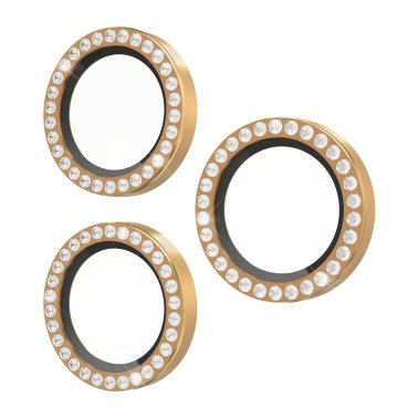 Kate Spade | Aluminum Ring Lens Protectors iPhone 17 Pro/Pro Max - Set In Stone Gold | KS057236