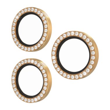 Kate Spade | Aluminum Ring Lens Protectors iPhone 17 Pro/Pro Max - Set In Stone Gold | KS057236