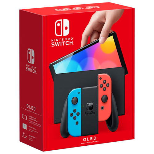 Nintendo | Switch (OLED Model) Console - Red / Blue | HEGSKABAA