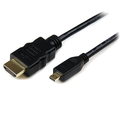 Startech | HDMI (M) - Micro HDMI (M) Cable 6ft/1.8m - Black | HDMIADMM6