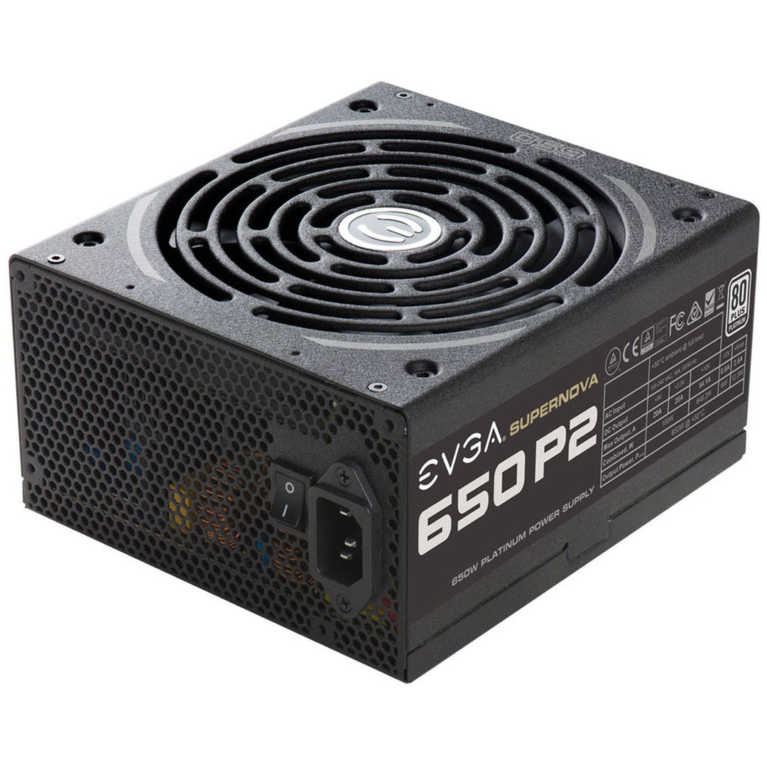 EVGA | Power Supply Super NOVA 650 P2 Platinum 650W with Free Power on Self Tester PSU | 220-P2-0650-X1