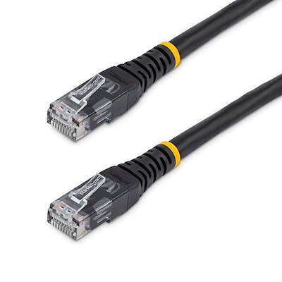 Startech | Cat6 Molded Ethernet Cable (650mhz 100w Poe Rj45 Utp) 3FT / 1M - Black | C6PATCH3BK