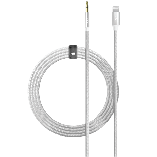 LOGiiX | Piston Connect Braid Aux to Lightning - 1M 3FT - White | LGX-13197