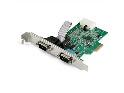 Startech | Rs232 Db9 Serial 2 Portal PCIe Card Low and Std Bracket | Pex2s953