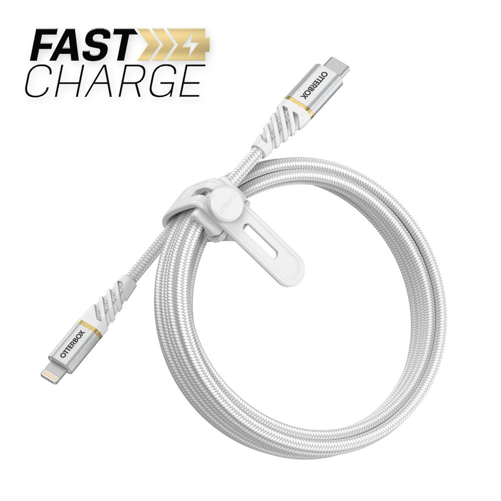 Otterbox | USB-C to Lightning - Charge/Sync Premium Cable 6ft - White | 107-1588