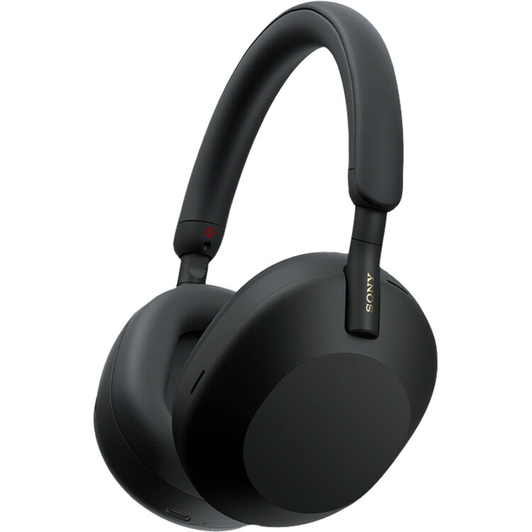 Sony | XM5 Over-Ear Noise Cancelling Bluetooth Headphones - Black