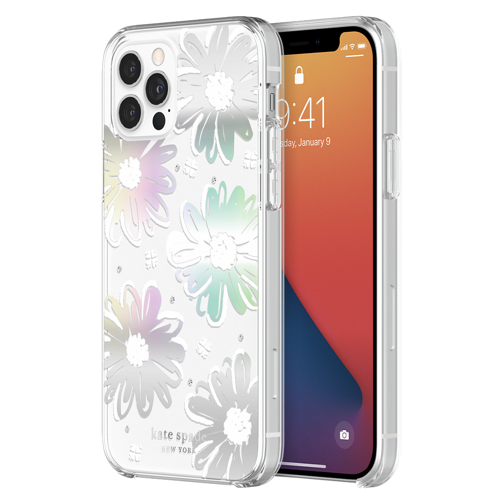 Kate Spade | iPhone 12 / 12 Pro - Hardshell Case - Daisy Iridescent | KSIPH-153-DSYIR