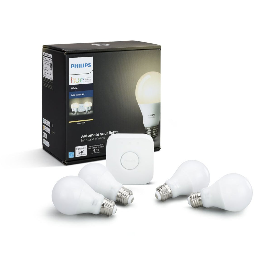 //// Philips Hue | Starter Kit Smart LED Bulb - White - 4PK | 472019