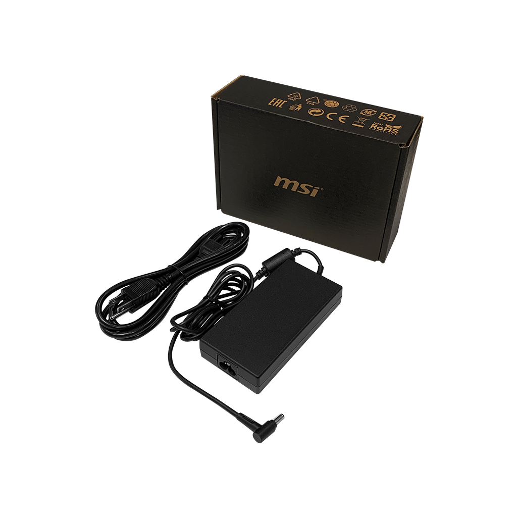 SO MSI | AC Adaptor + Power Cord - 150W, Retail/Slim (150W/20V-2.9/4.5 DC jack) | 957-15621P-104