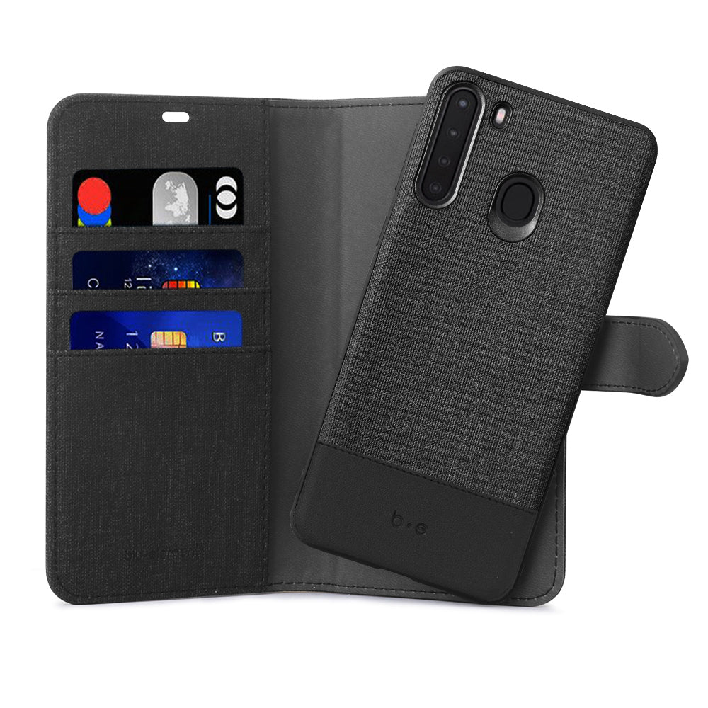 Blu Element | 2 in 1 Folio Galaxy A21 - Black/Black | 120-2877