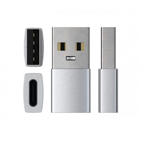 Satechi | USB A Male to USB C Female - Space Gray | ST-TAUCM