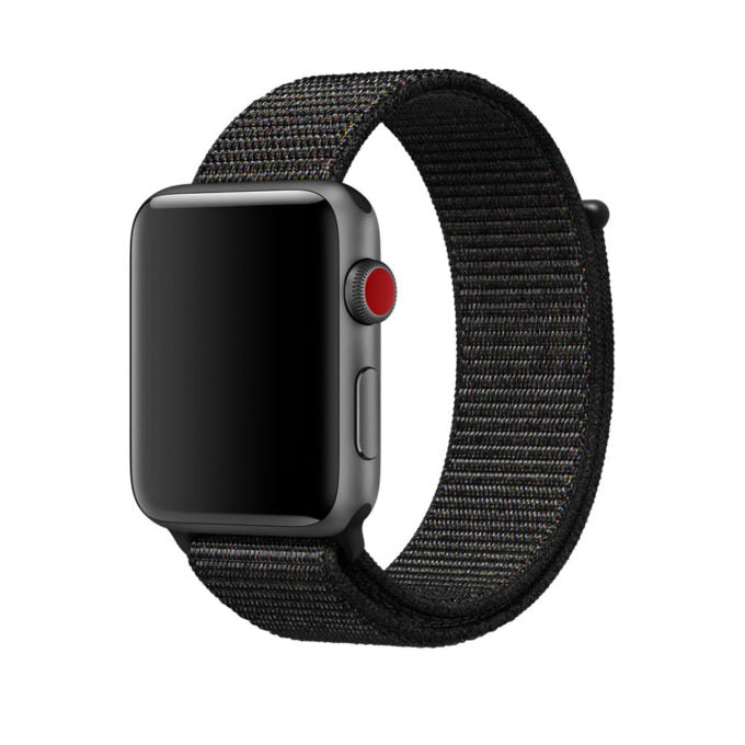 StrapsCo | Apple Watch 38mm/40mm - Nylon Band - Black | A.NY3.1.38