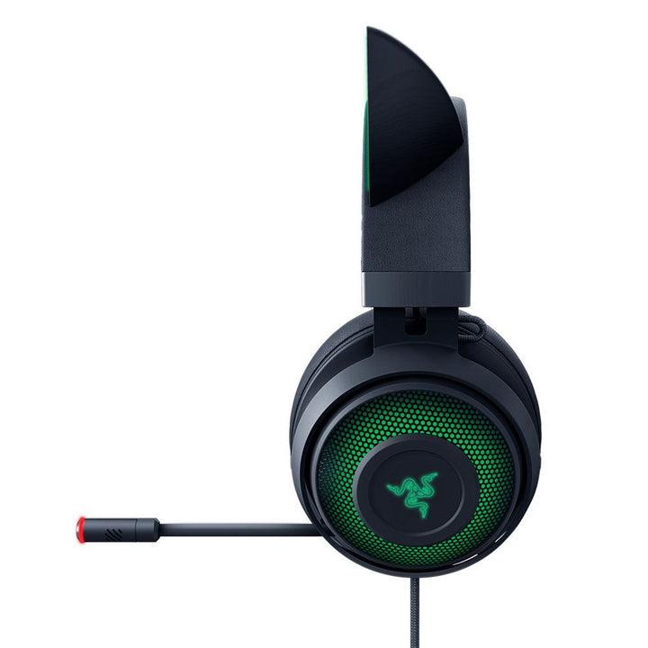 Razer | Kraken Kitty Edition Chroma USB Wired Over-Ear Gaming Headset - Black | RZ04-02980100-R3M1