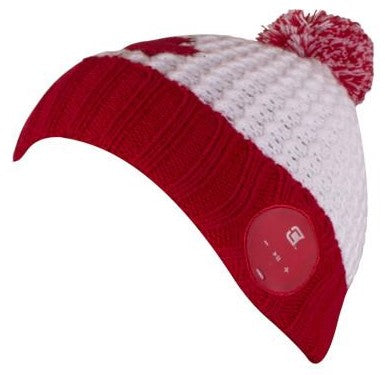 Caseco | Blu-Toque V2 Canada Maple Leaf Bluetooth Beanie - Red & White | CC-NBTQ-CNP