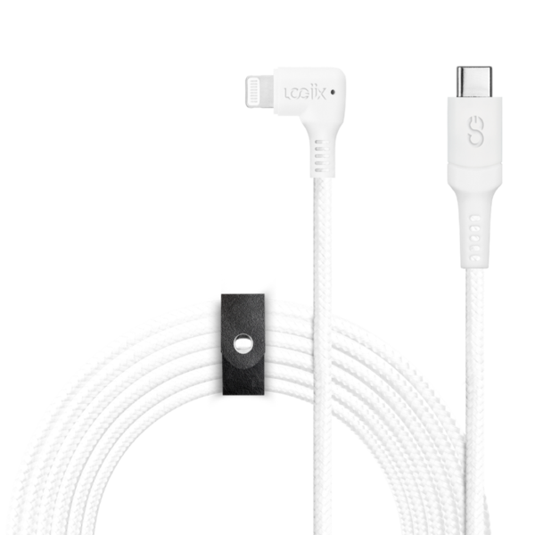 LOGiiX | Piston Connect XL 90 3M 10FT - AS USB-C to Lightning - White | LGX-13198