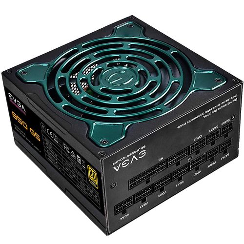 EVGA | Power Supply 850 G5 850W 80+GOLD Fully Modular FDB Fan | 220-G5-0850-X1