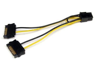 Startech | Sata To 6 Pin PCIe Power Cable Adapter | SatPCIexadap