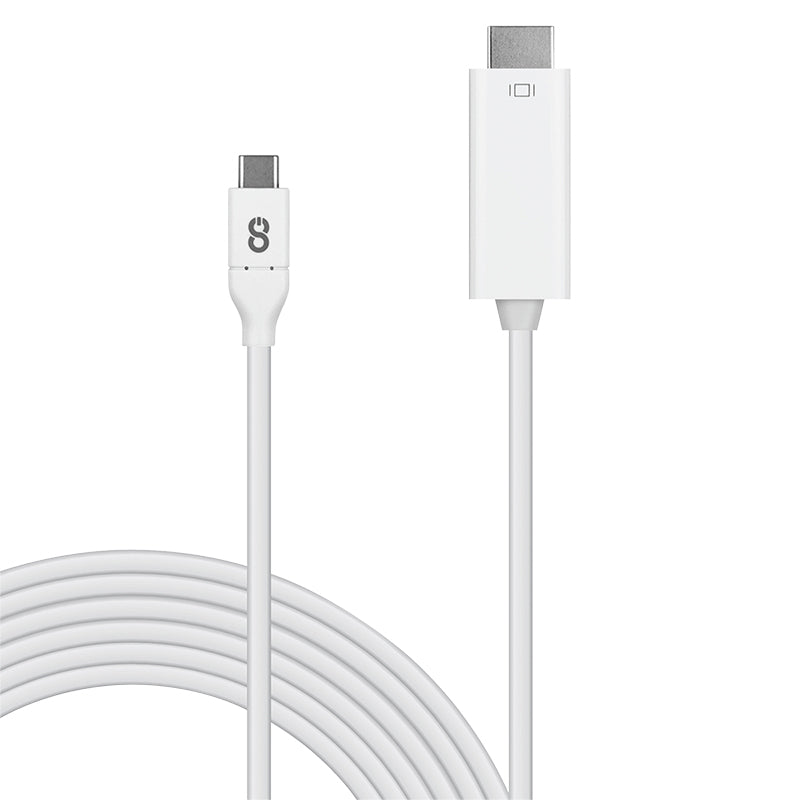 LOGiiX | HDMI (M) - USB-C (M) Cable 3M / 10FT White | LGX-12654