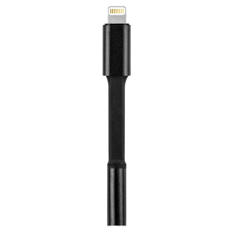 LOGiiX | Aux Adapter 3.5mm Lightning to Aux - Black | LGX-12766