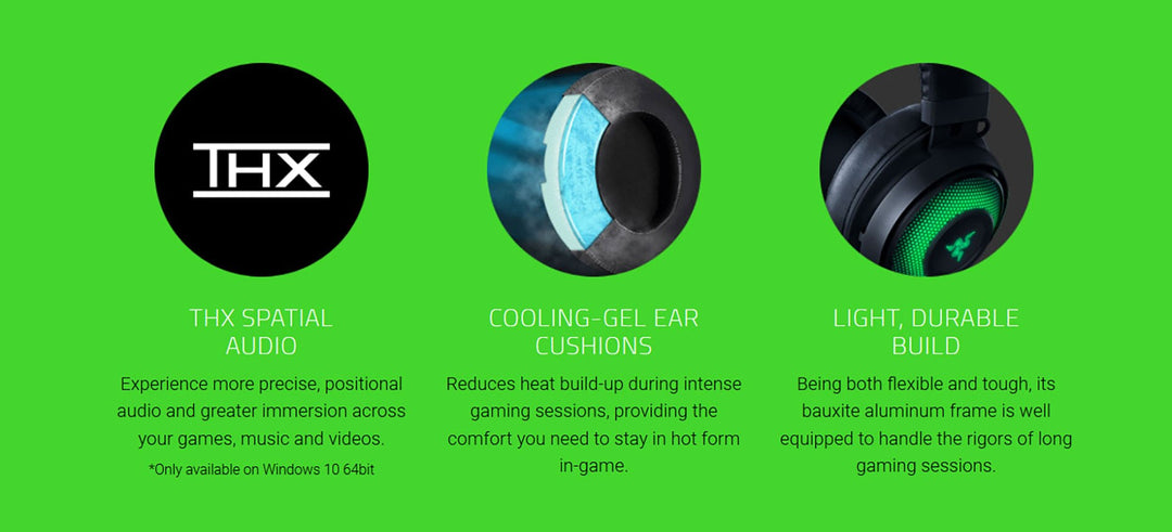 Razer | Kraken Kitty Edition Chroma USB Wired Over-Ear Gaming Headset - Black | RZ04-02980100-R3M1