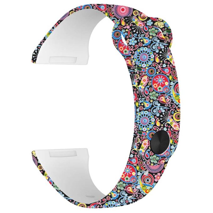 SO Strapsco | Fitbit Charge 2 - Patterned Silicone Strap | FB.R12.U