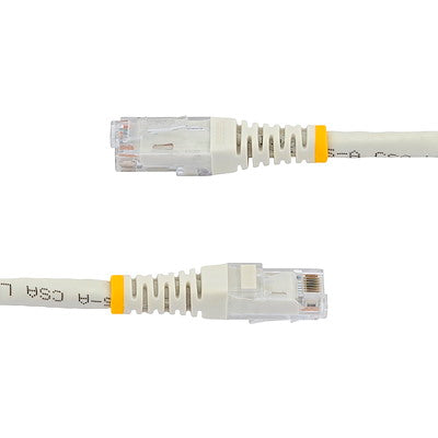 Startech | Cat6 Molded Ethernet Cable (650mhz 100w Poe Rj45 Utp) 7ft/2m - White | C6PATCH7WH