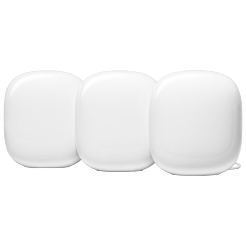 Google | Nest Wifi Pro Wi-Fi 6E Router - Snow - 3 Pack Mesh