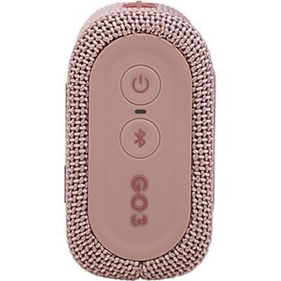 /// JBL | Go 3 Waterproof Bluetooth Wireless Speaker - Pink | JBLGO3PINKAM | PROMO ENDS MAY 22 | REG. PRICE $69.99
