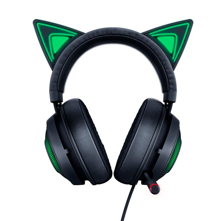 Razer | Kraken Kitty Edition Chroma USB Wired Over-Ear Gaming Headset - Black | RZ04-02980100-R3M1