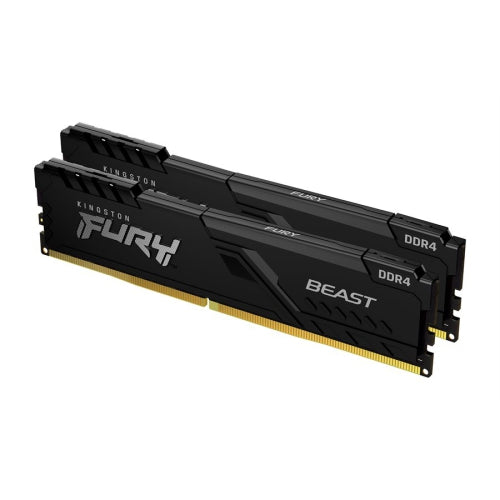 Kingston | RAM 32GB RAM 3200MHz DDR4 CL16 UDIMM Kit of 2 FURY Beast - Black | KF432C16BBK2/32