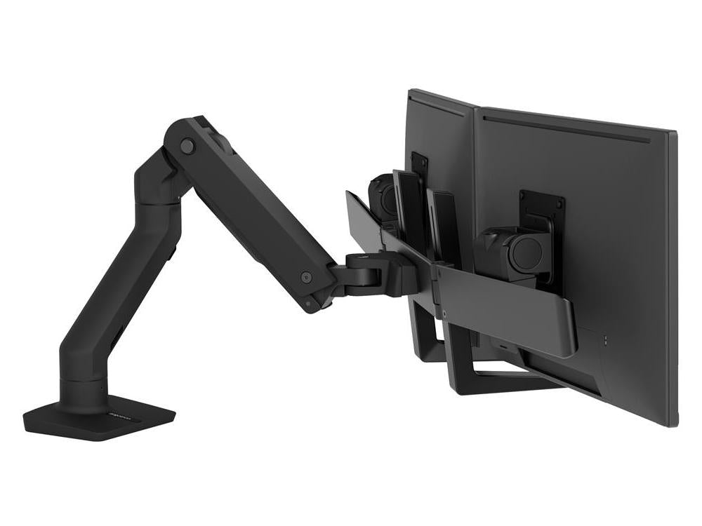 Ergotron | HX Desk Dual Monitor Arm Mount Black  up to 32" | 45-476-224