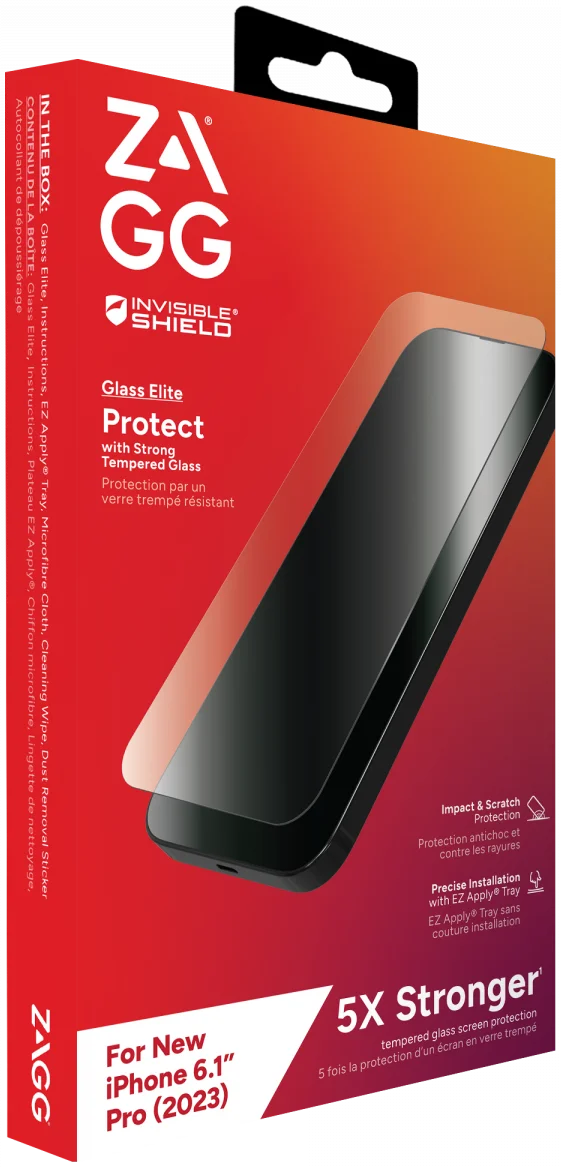 ZAGG | InvisibleShield Glass Elite for iPhone 15 Pro - Clear | IS-200111786